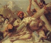 Giandomenico Tiepolo Christ Falls on the Road to Calvary oil painting on canvas